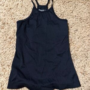 NOBULL Black Ribbed Tank Top